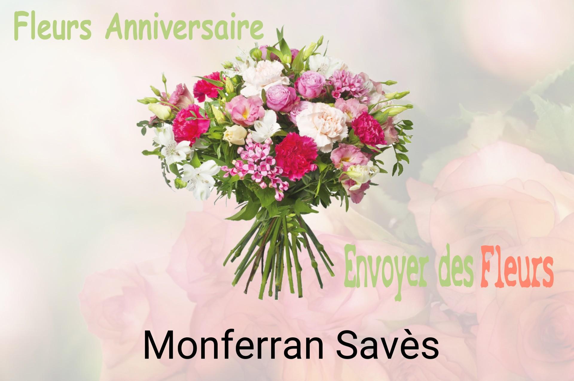 Bouquet de fleurs d’anniversaire livré à Monferran-Savès