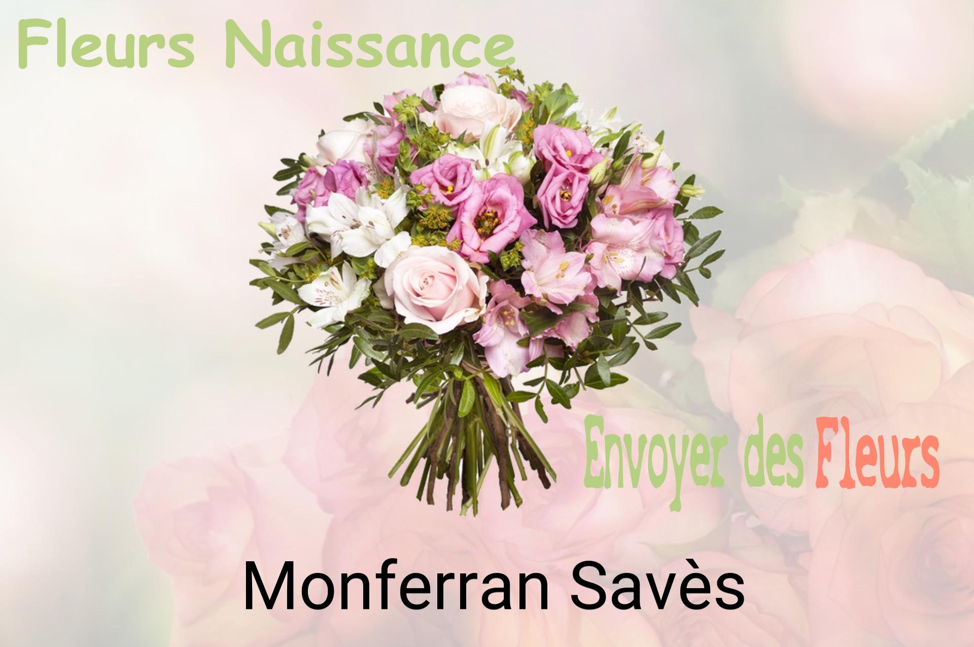 Bouquet de fleurs de naissance livré à Monferran-Savès